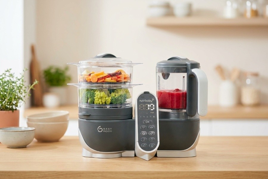 Babymoov Nutribaby(+) Robot Cuiseur Bébé Multifonctions 6 en 1