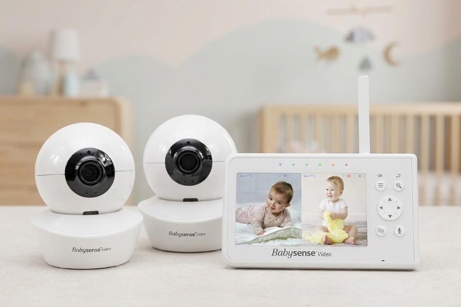 Babysense Moniteur Vidéo pour Bébé, Babyphone avec Écran