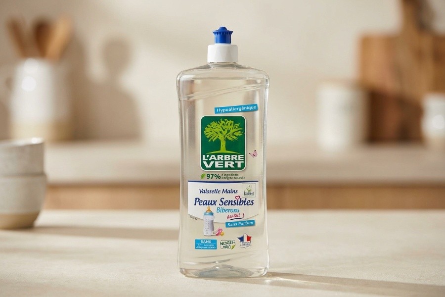 L'Arbre Vert Vaisselle Mains Ecolabel Peaux Sensibles Biberons Aussi