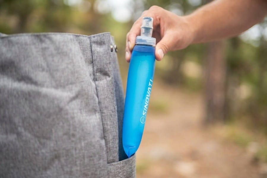 SINOVATI Gourde pliable en TPU sans BPA pour sac à dos d'hydratation