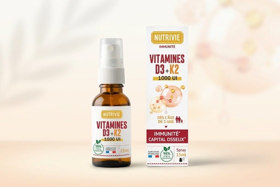 Vitamine D3 K2 Spray 1000 UI Nutrivie